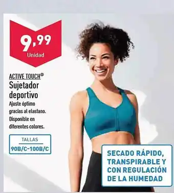 ALDI Active touch sujetador deportivo oferta