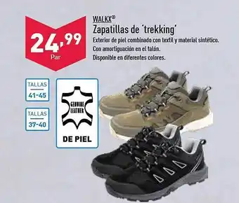 ALDI Walkx zapatillas de 'trekking' oferta