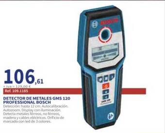 Coferdroza Detector de metales gms 120 professional bosch oferta