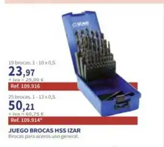Coferdroza Juego brocas hss izar oferta