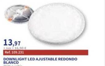 Coferdroza Downlight led ajustable redondo blanco oferta