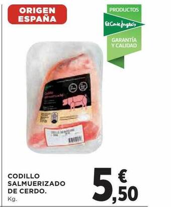 Hipercor Codillo salmuerizado de cerdo oferta