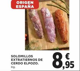 Hipercor Solomillos extratiernos de cerdo elpozo oferta