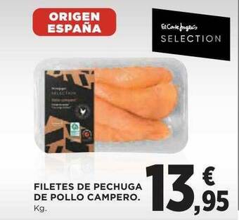 Hipercor Filetes de pechuga de pollo campero oferta