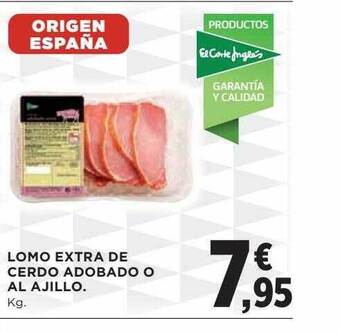 Hipercor Lomo extra de cerdo adobado o al ajillo oferta