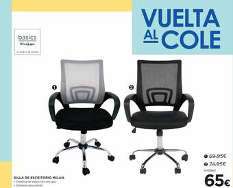 Hipercor Silla de escritorio milan oferta