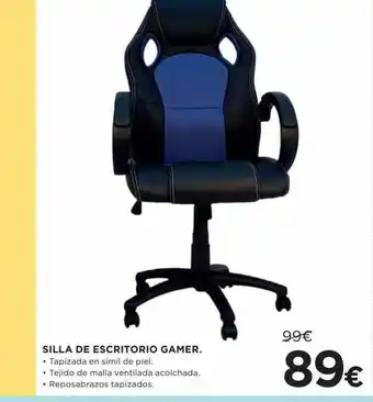 Hipercor Silla de escritorio gamer oferta