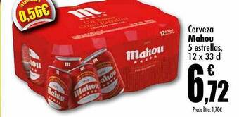 Unide Supermercados Cerveza mahou 5 estrellas oferta