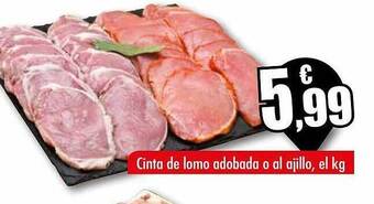 Unide Supermercados Cinta de lomo adobada o al ajillo oferta