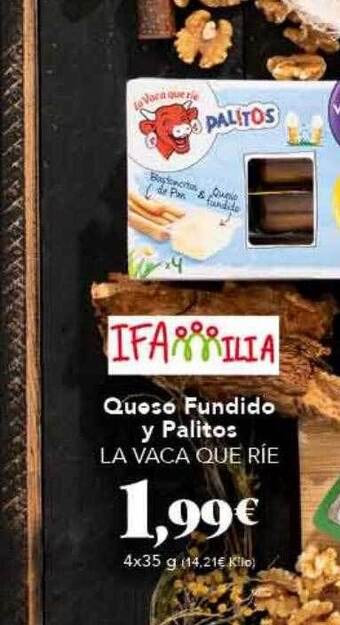 Gadis Queso fundido y palitos la vaca que rie oferta