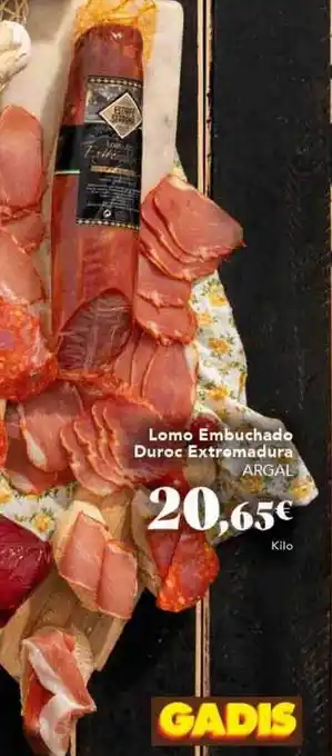 Gadis Lomo embuchado duroc extremadura argal oferta