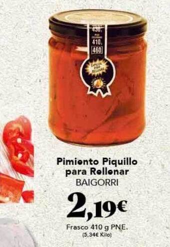 Gadis Pimiento piquillo para rellenar baigorri oferta