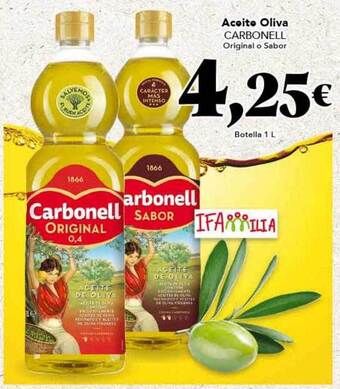 Gadis Aceite oliva carbonell original o sabor oferta