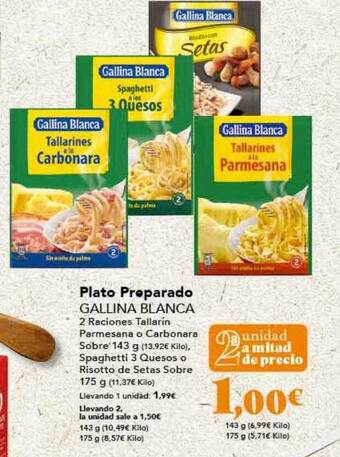 Gadis Plato preparado gallina blanca oferta