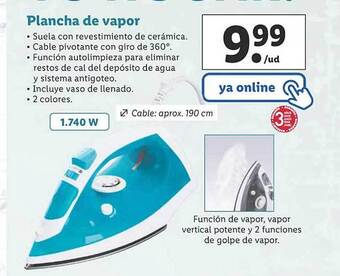 Lidl Plancha de vapor oferta
