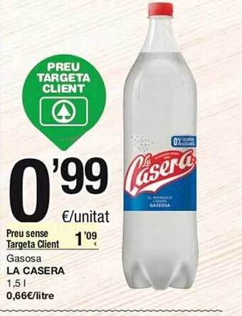SPAR Gasosa la casera oferta