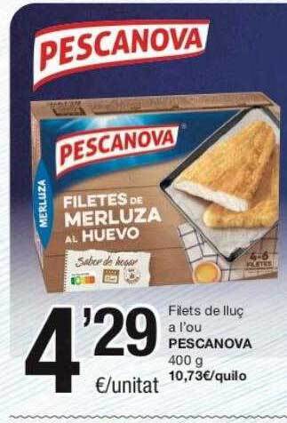 SPAR Fragadis Filets de lluç a l'ou pescanova oferta