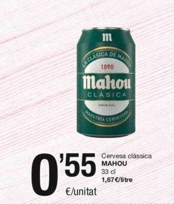 SPAR Fragadis Cervesa clàssica mahou oferta