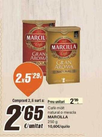 SPAR Fragadis Cafè mòlt natural o mescla marcilla oferta