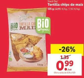 Lidl Snack day tortilla chips de maíz oferta