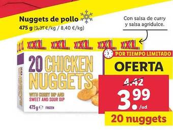 Lidl Nuggets de pollo oferta