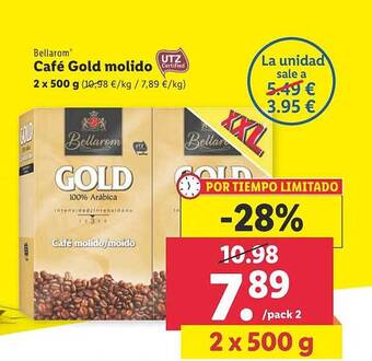 Lidl Bellarom café gold molido oferta