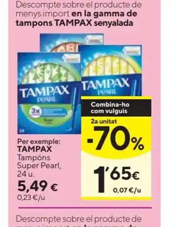 Claudio Tampax oferta