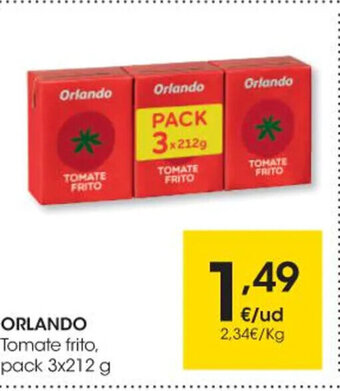 Eroski Orlando Tomate frito oferta