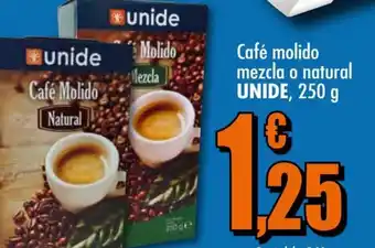 UDACO Café molido mezcla o natural Unide oferta