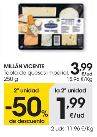 Millán Vicente Tabla de quesos imperial