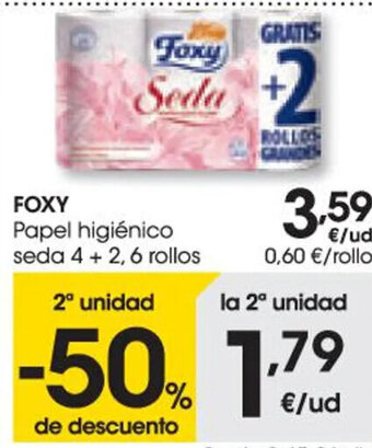 Aliprox Foxy Papel higiénico seda oferta