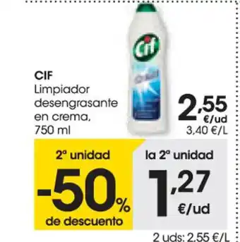 Aliprox Cif Limpiador desengrasante en crama oferta