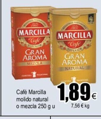 FROIZ Café Marcilla molido natural o mezcla oferta