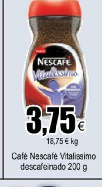 FROIZ Café Nescafé Vitalissimo descafeinado 200 g oferta