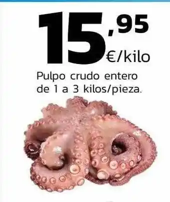 Supermercados Lupa Pulpo entero oferta
