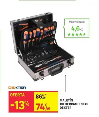 Maletín 110 Herramientas Dexter