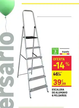 Leroy Merlin Escalera De Aluminio 6 Peldaños oferta