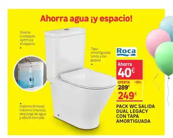 Leroy Merlin Roca Pack Wc Salida Dual Legacy Con Pata Amortiguada oferta