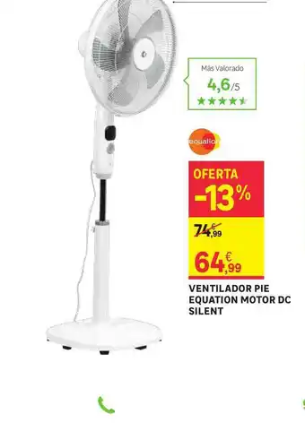 Leroy Merlin Equation Ventilador Pie Motor Dec Silent oferta