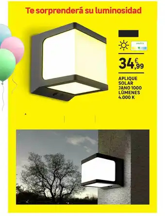 Leroy Merlin Aplique Solar Jano 1000 Lúmenes oferta