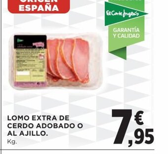 Hipercor Lomo Extra De Cerdo Adobado o al Ajillo oferta