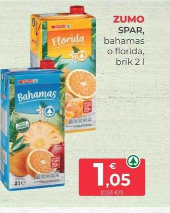 SPAR Gran Canaria Zumo spar bahamas o florida oferta