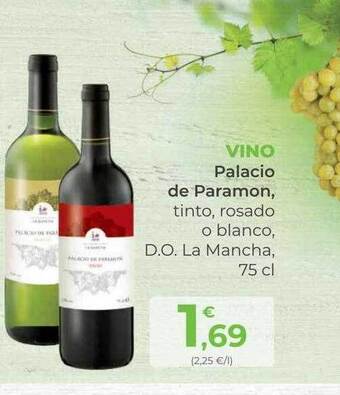 SPAR Gran Canaria Vino palacio de paramon tinto rosado o blanco d.o. la mancha oferta