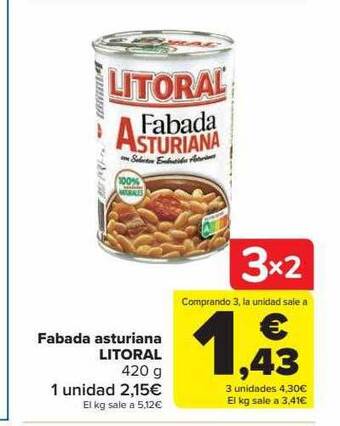 Carrefour Fabada asturiana litoral oferta