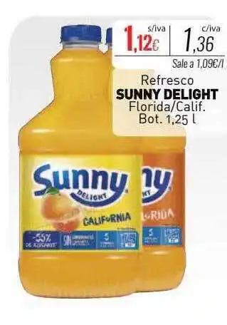 Cuevas Cash Refresco sunny delight florida calif. oferta