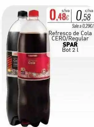 Cuevas Cash Refresco de cola cero regular spar oferta