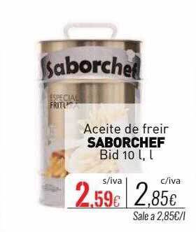 Cuevas Cash Aceite de freir saborchef oferta
