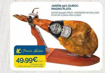 Supermercados La Despensa Jamón 50% duroc magno plata oferta