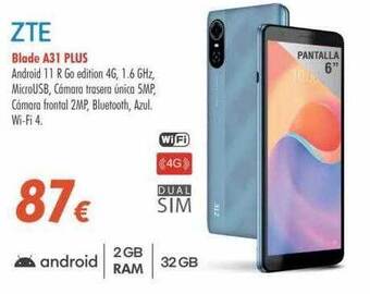 Zbitt Zte blade a31 plus oferta