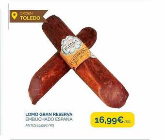 Supermercados La Despensa Lomo gran reserva embuchado espana oferta